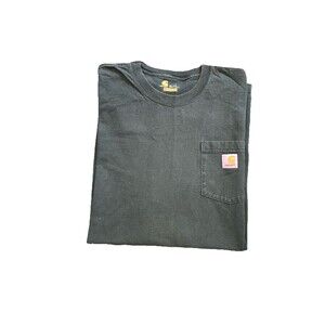 Carhartt Pocket T Shirt Men’s XL Tall Green Short Sleeve Faded Vintage Inspired